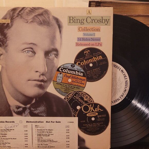 2/$9 Records: " A Bing Crosby Collection" Vol I, Demo 33 1/3 Vinyl LP - Picture 2 of 8